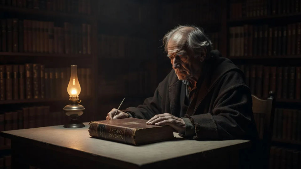 Scholar at a desk