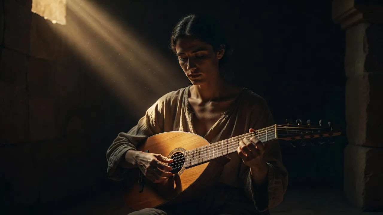 Musician with a lute