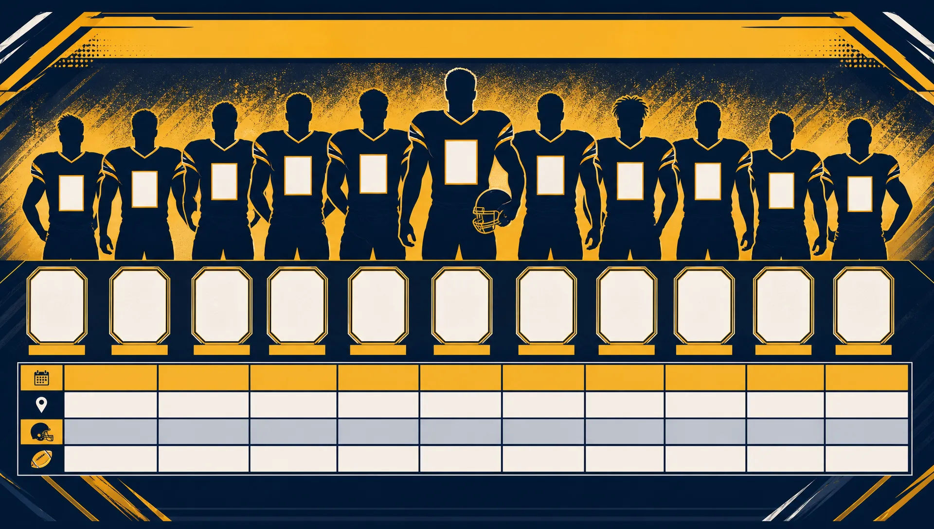 Roster schedule layout