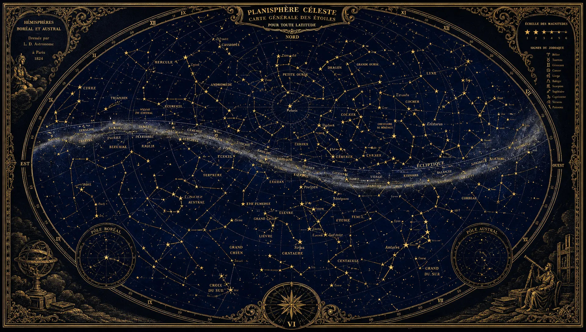 Full sky chart
