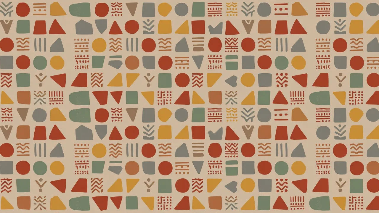 Folk-geometric swatch
