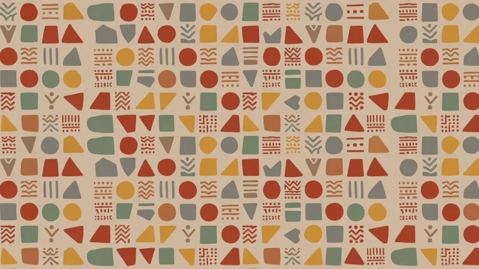 Folk-geometric swatch