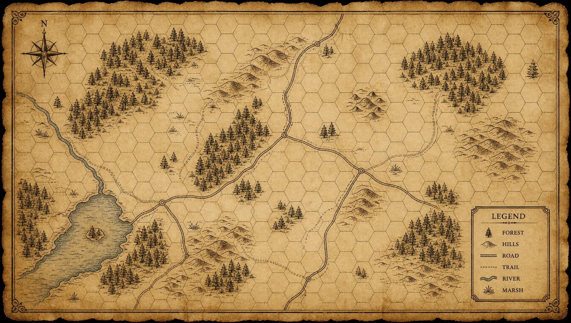 Hex region map