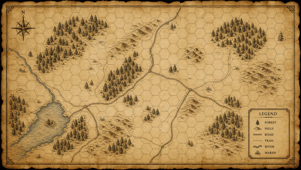 Hex region map