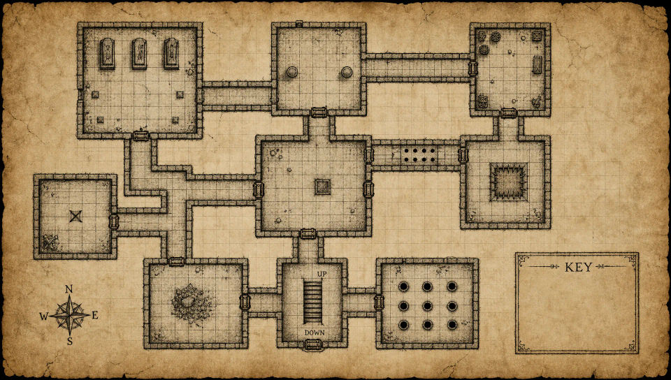 Dungeon wing layout