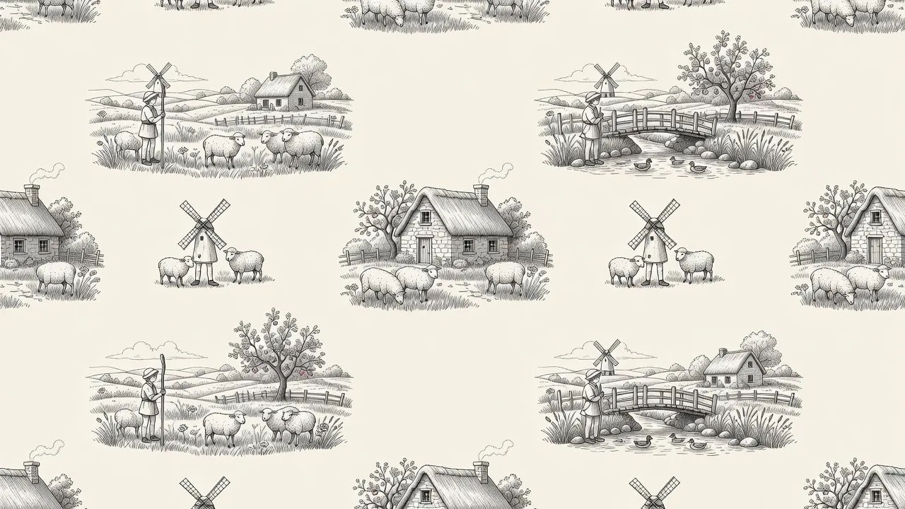 Toile narrative repeat