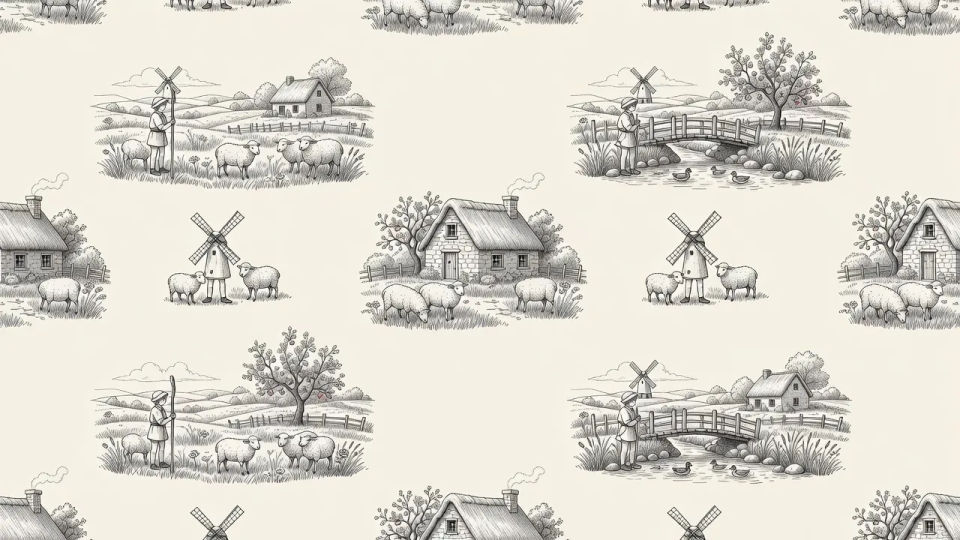 Toile narrative repeat