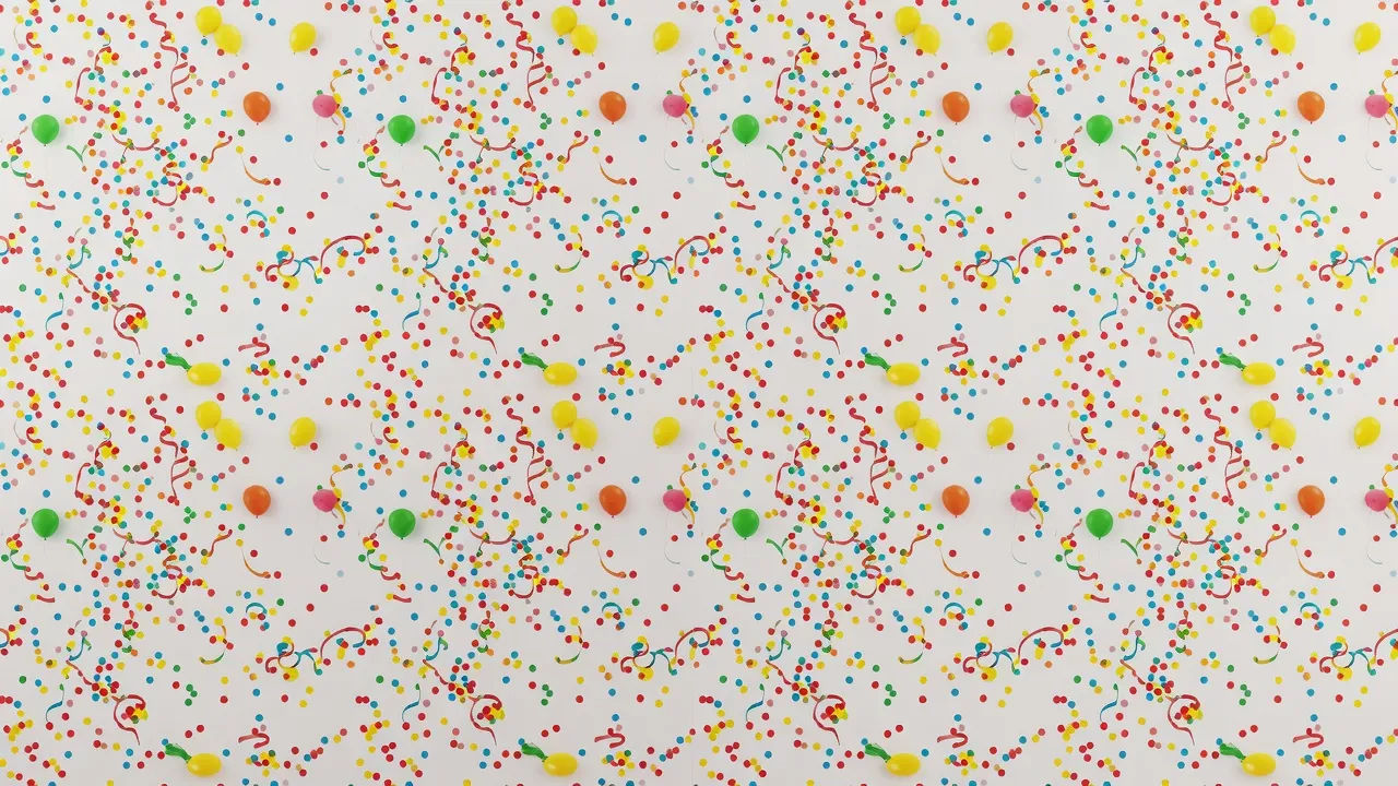 Birthday confetti repeat