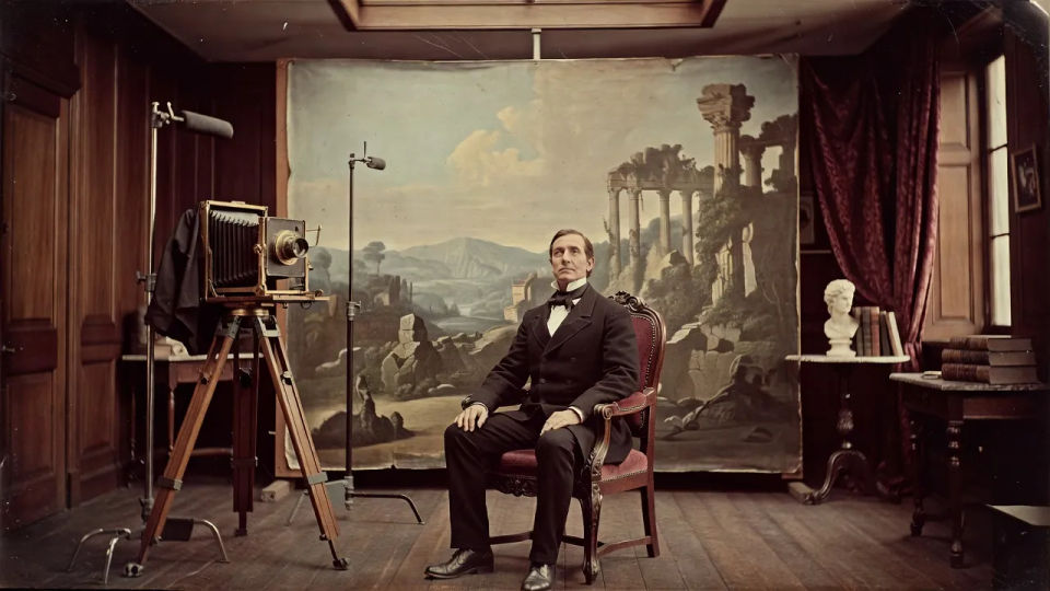 Victorian studio portrait