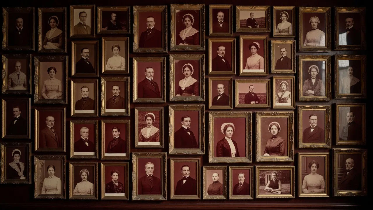 Portrait gallery wall
