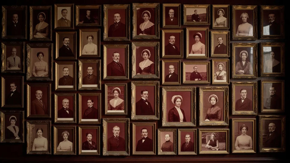 Portrait gallery wall