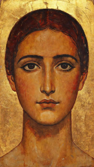古代ギリシャの肖像AI画像：大理石、月桂冠、横顔