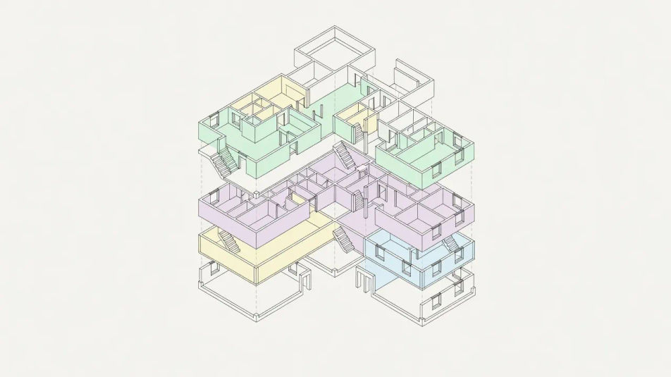 Axonometric block study
