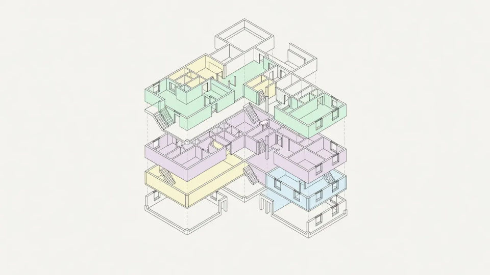 Axonometric block study