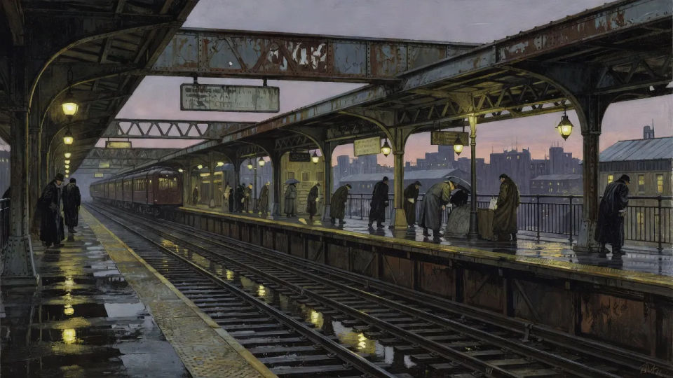 Dusk on the El