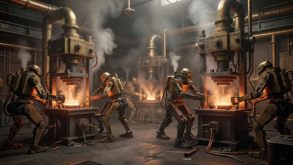 Steam factory floor