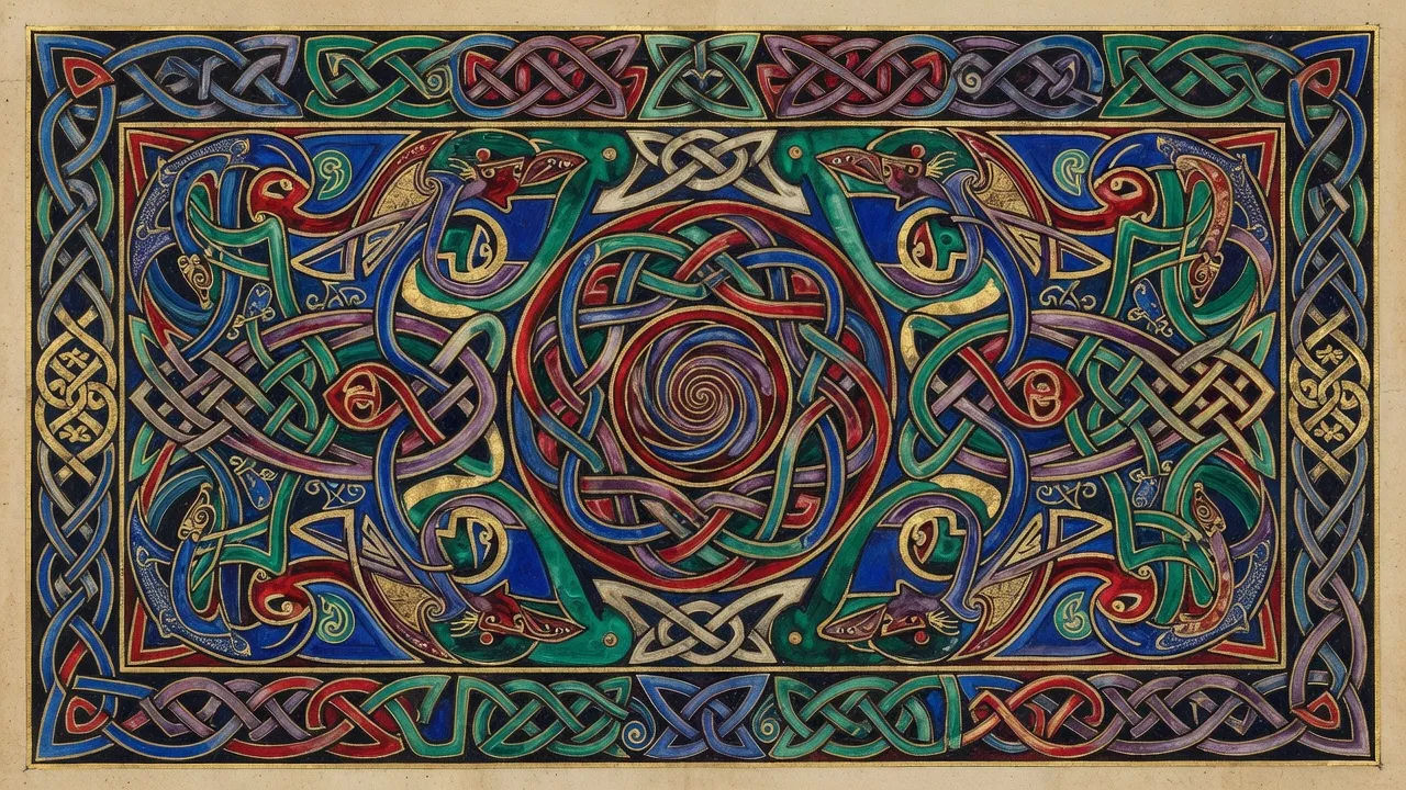 Illuminated knot page