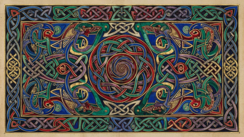 Illuminated knot page