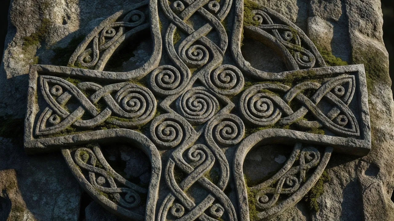 Carved cross detail