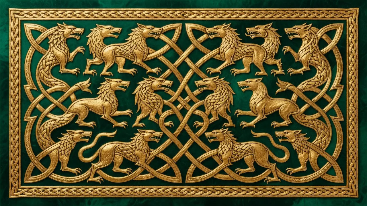 Woven emblem panel