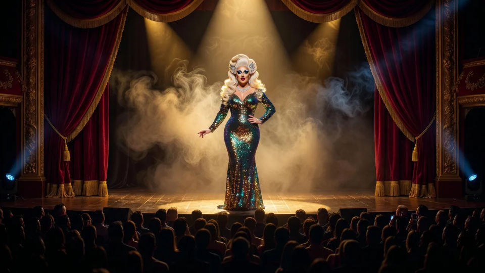 Cabaret stage spotlight