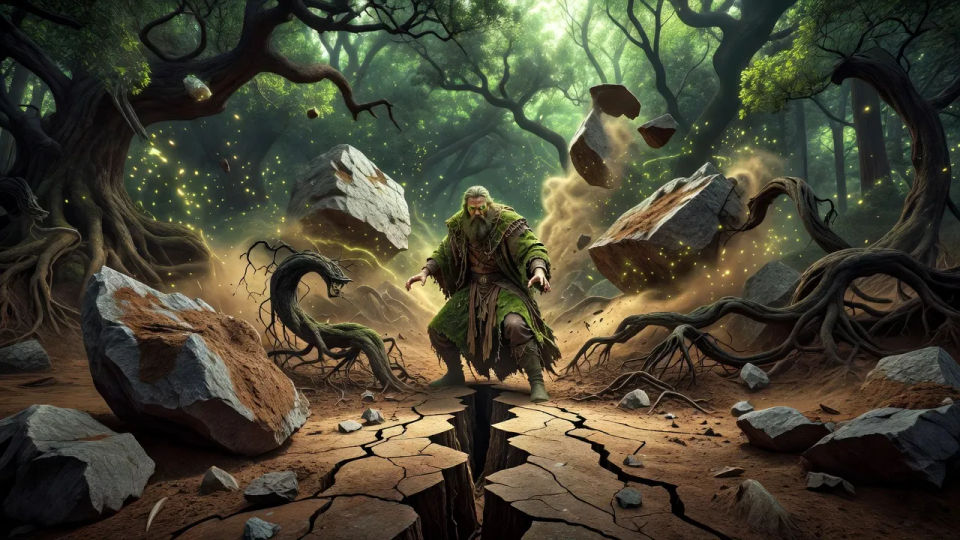 Forest earthquake