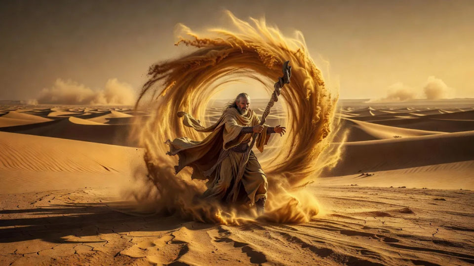 Desert dust storm