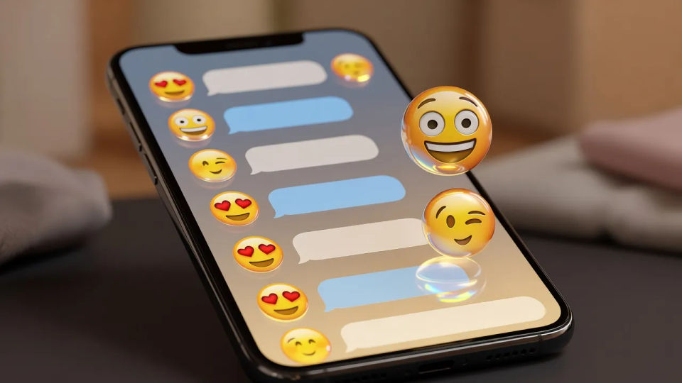 Emoji in a chat bubble