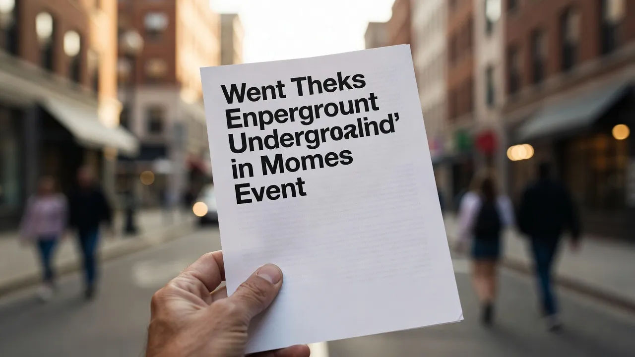 Flyer held in hand