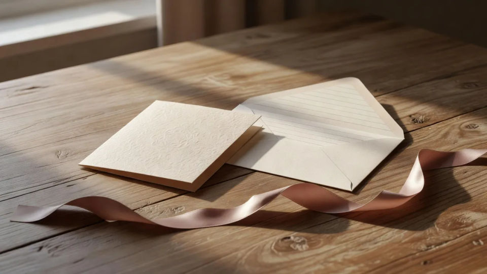 Card and envelope set