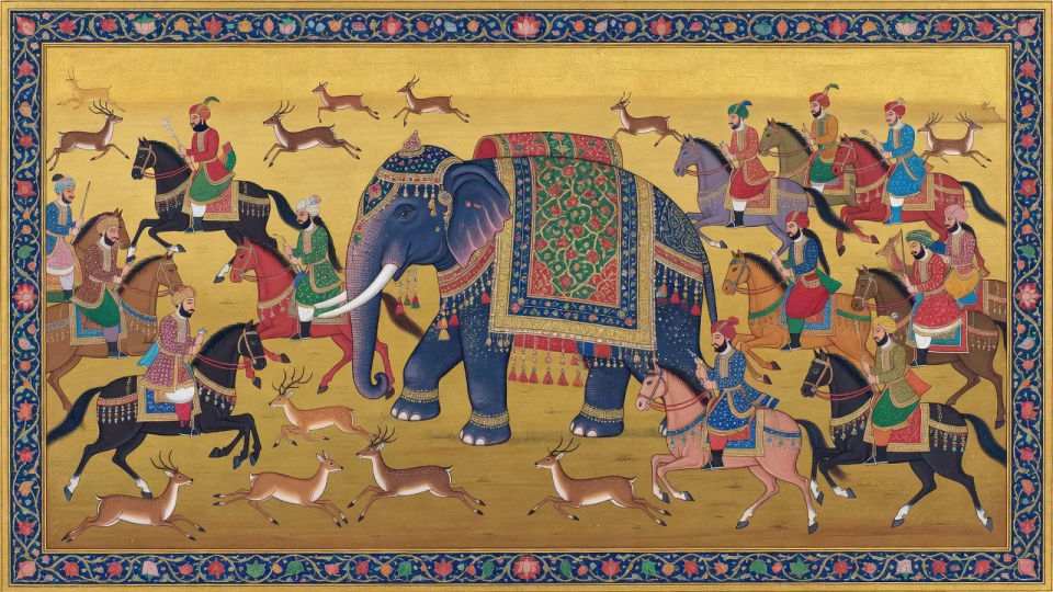 Royal hunt across the plain