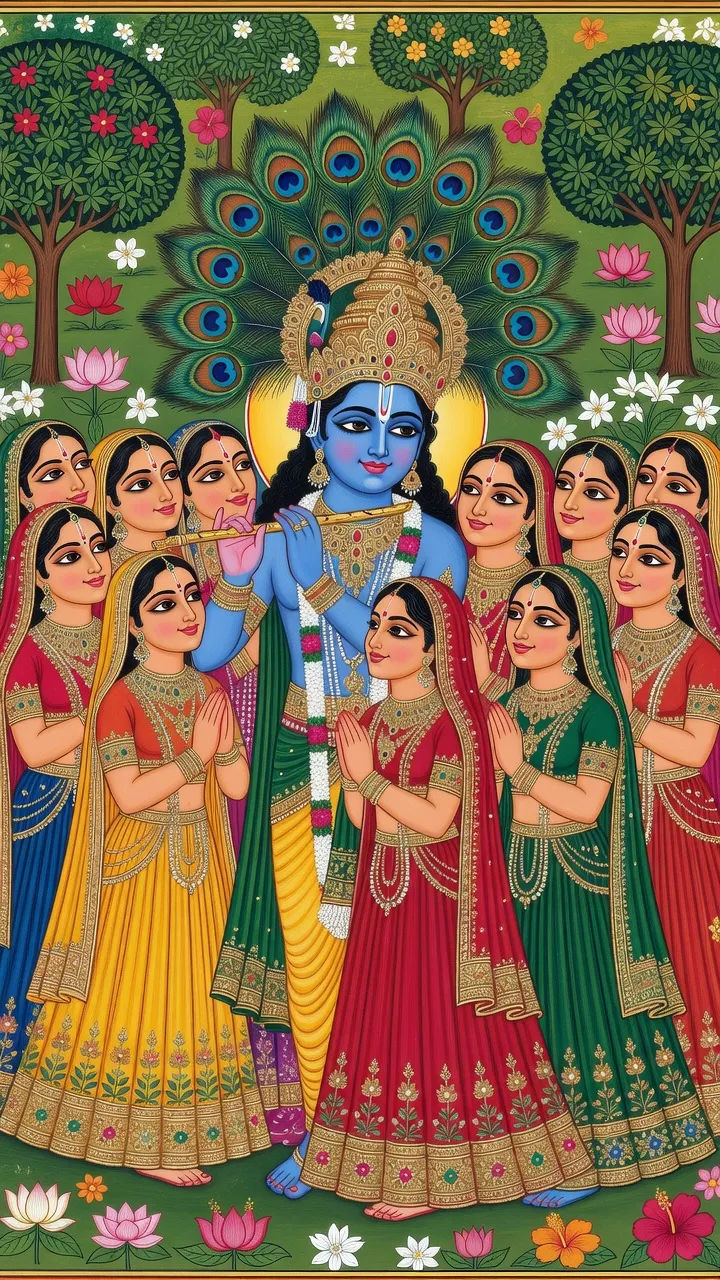 インド細密画のAI画像：ムガル、ラージプート、パハーリー