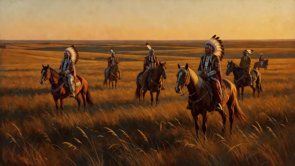 Prairie at golden hour