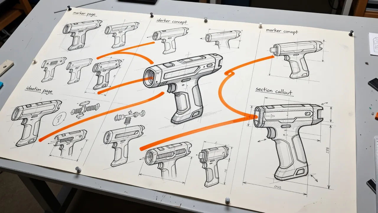 Concept sketch board
