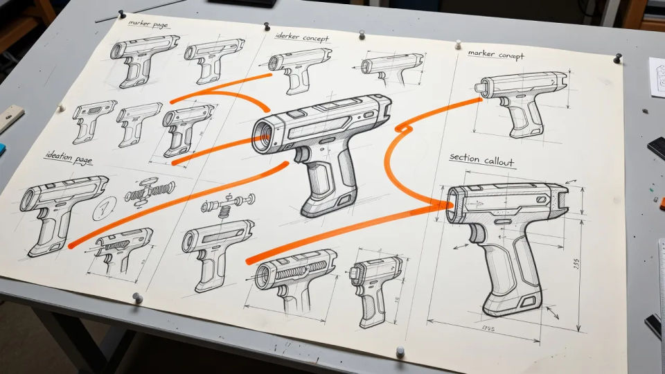 Concept sketch board
