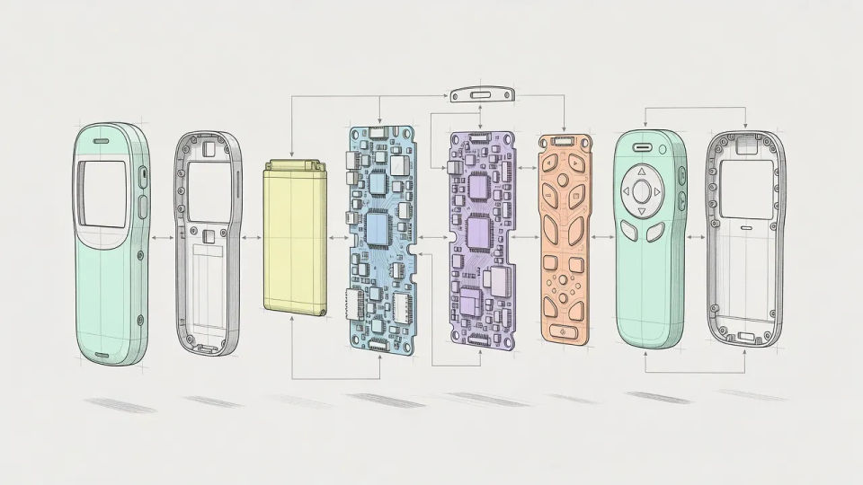 Exploded product view