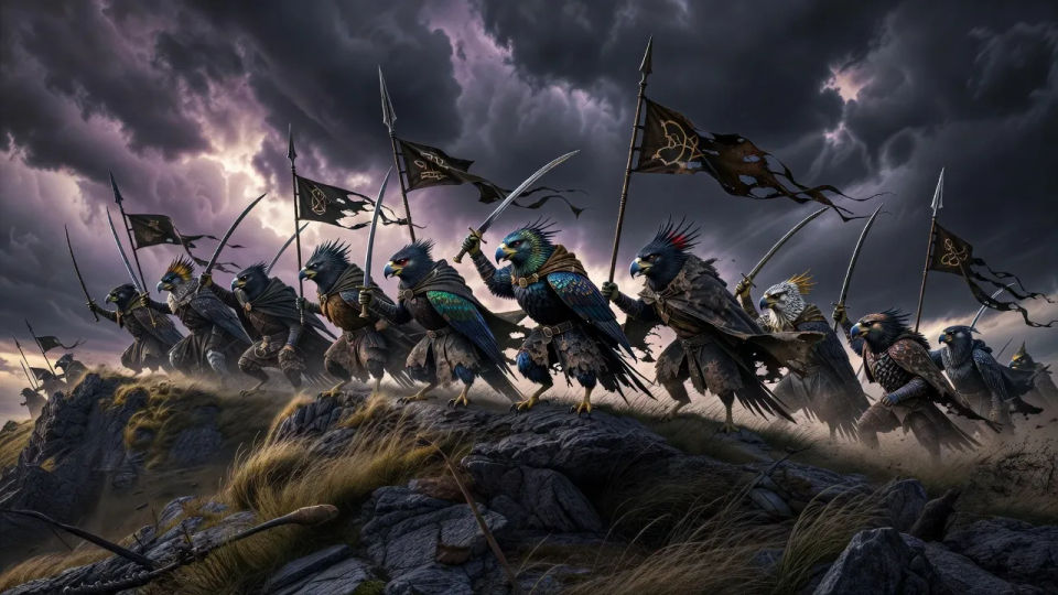 Warband on the ridge