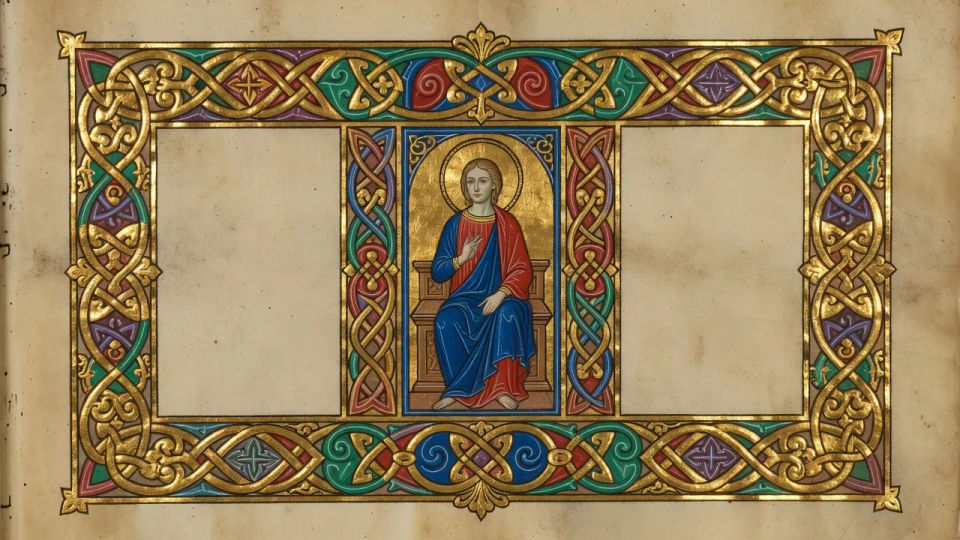 Gilded frontispiece