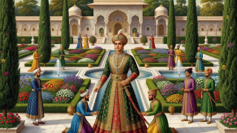Palace garden terrace