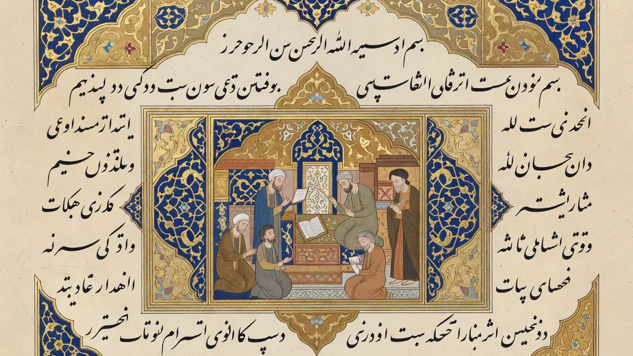 Illuminated manuscript page