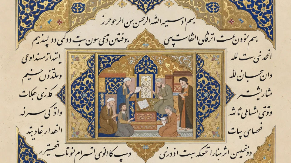 Illuminated manuscript page