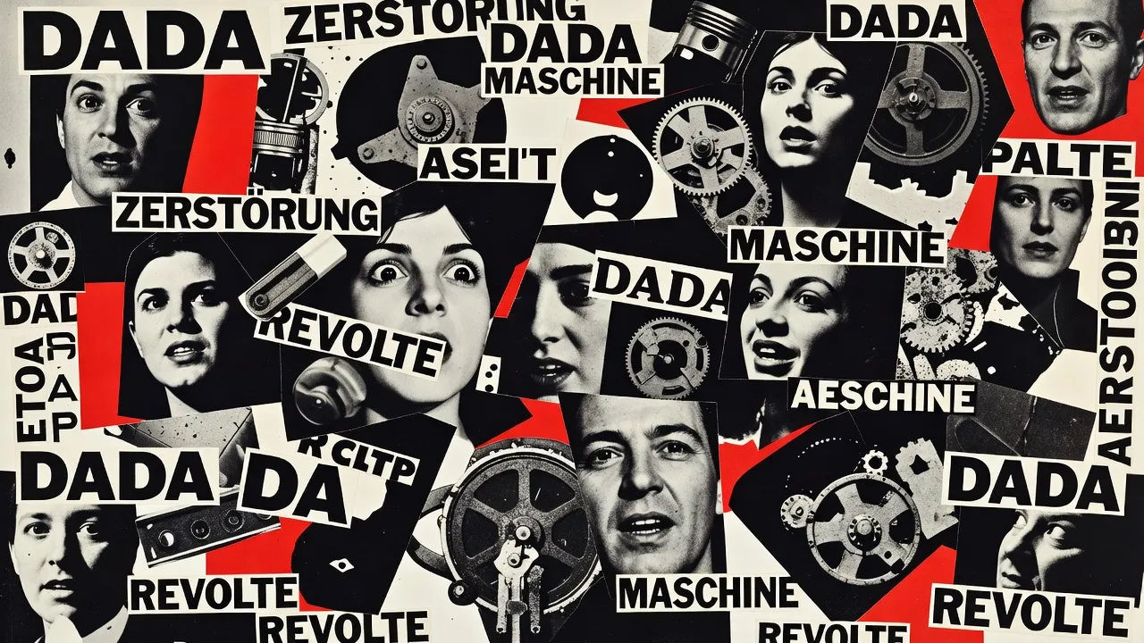 Dada collage wall