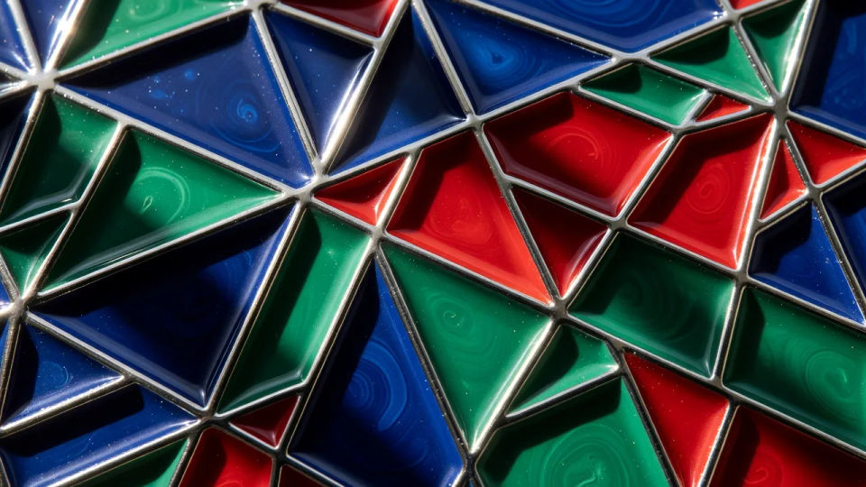 Macro of the enamel and metal