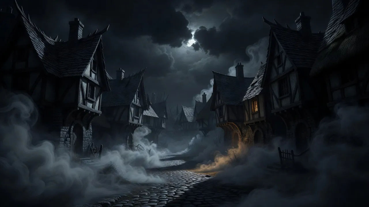 Fog over the village