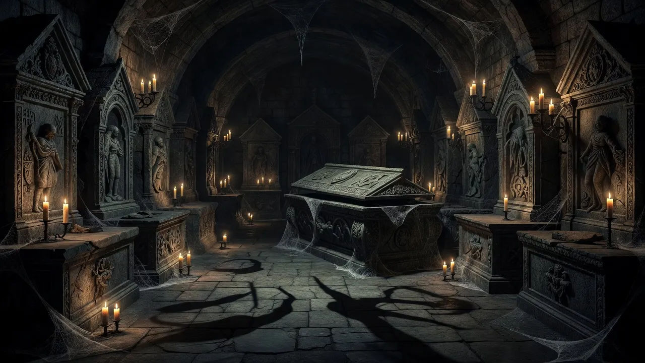 The candlelit crypt