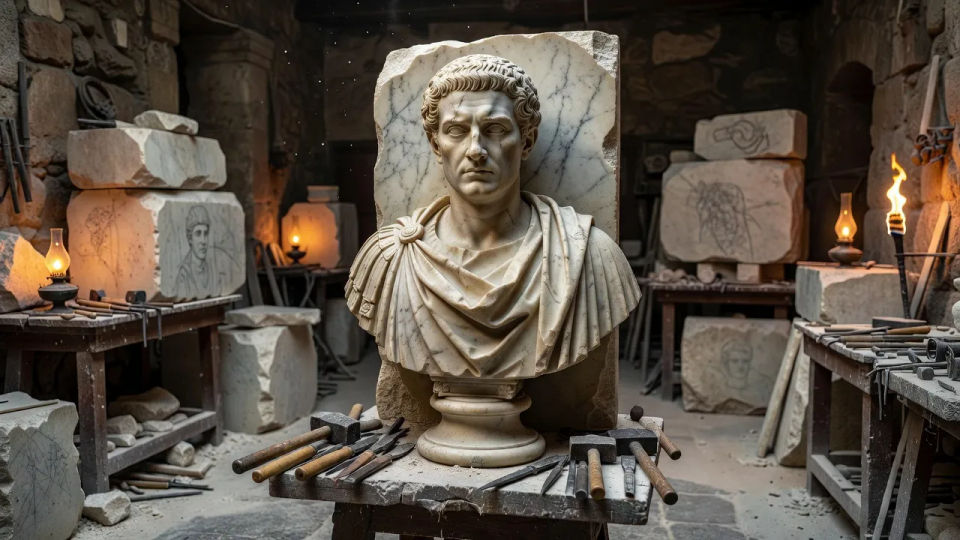 Sculptor atelier