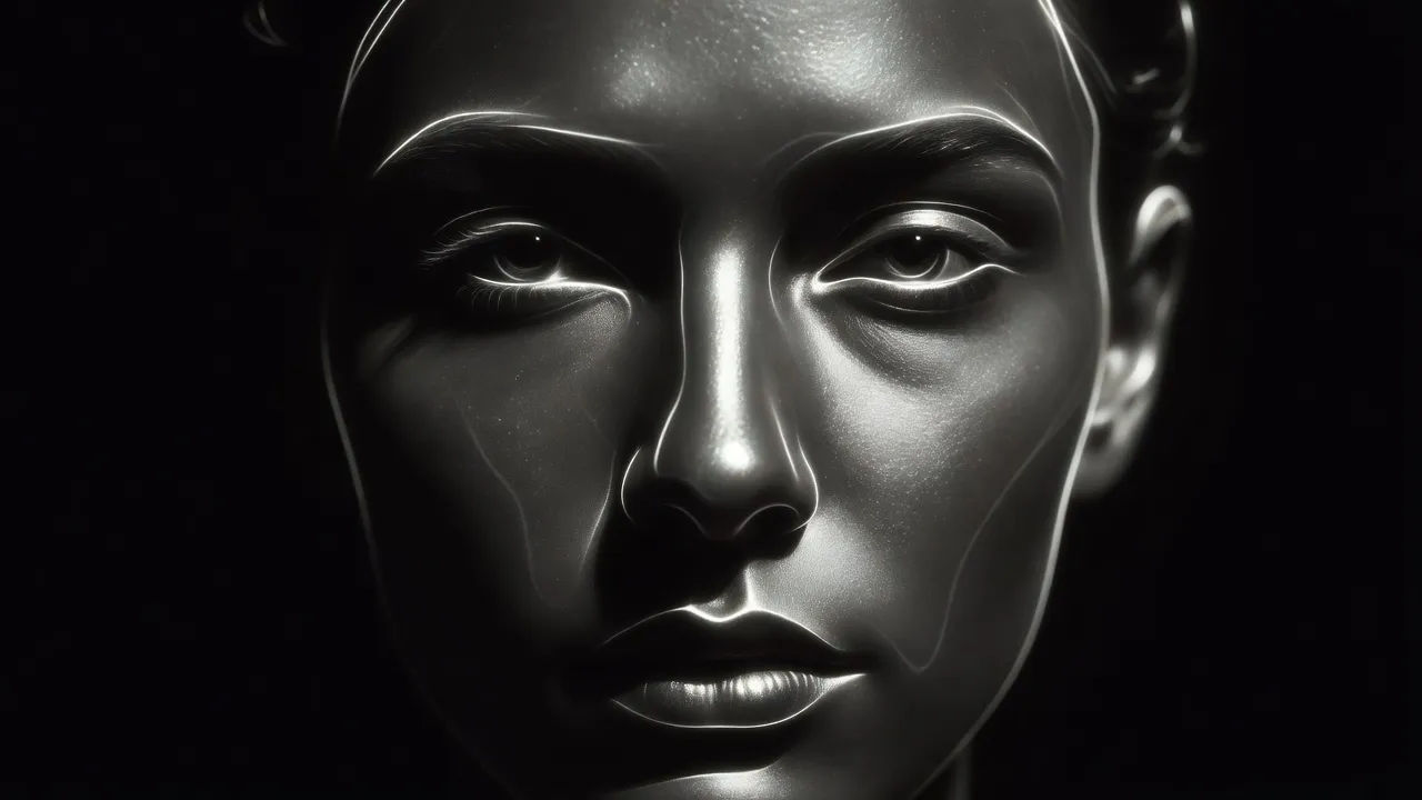 Part-negative portrait