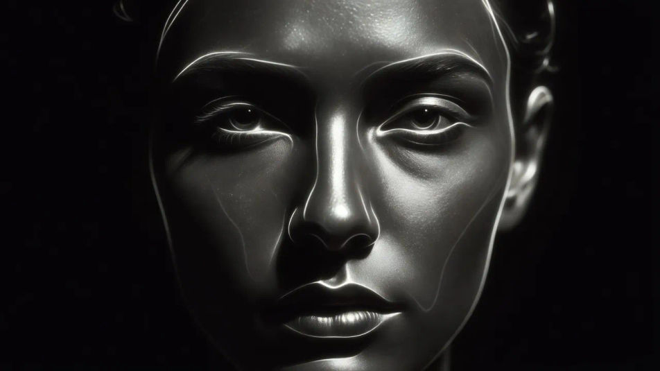 Part-negative portrait