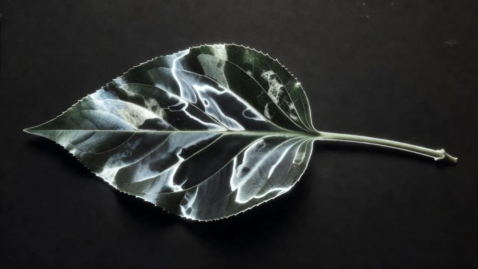 Outlined botanical study