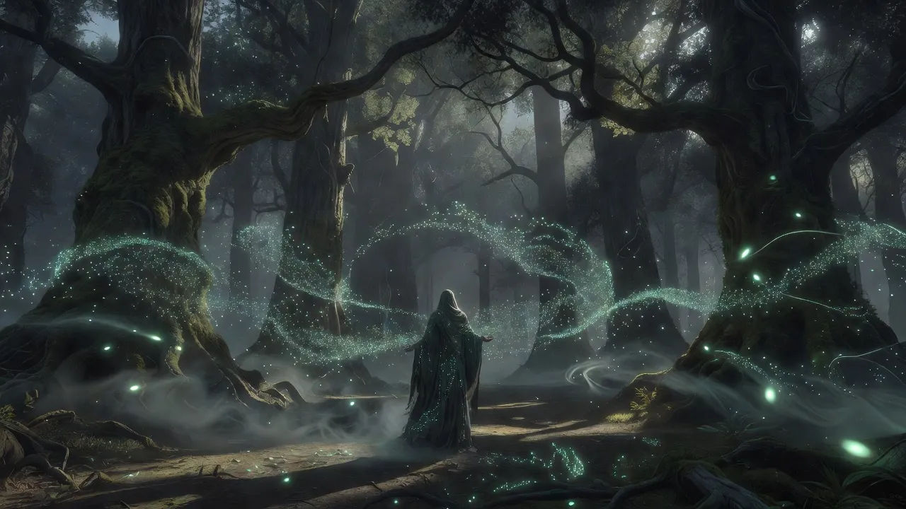 Twilight wisp grove